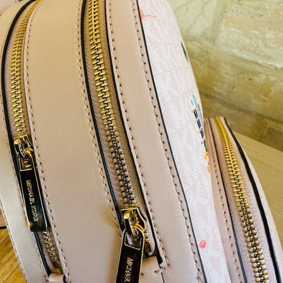 Michael Kors Jaycee medium zip signature zip backpack&wallet NWT authentic - Picture 5 of 13